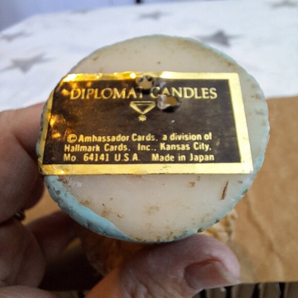 Vintage Hallmark Ambassador Diplomat Candle Folk Art Girl Made In Japan - Picture 4 of 5